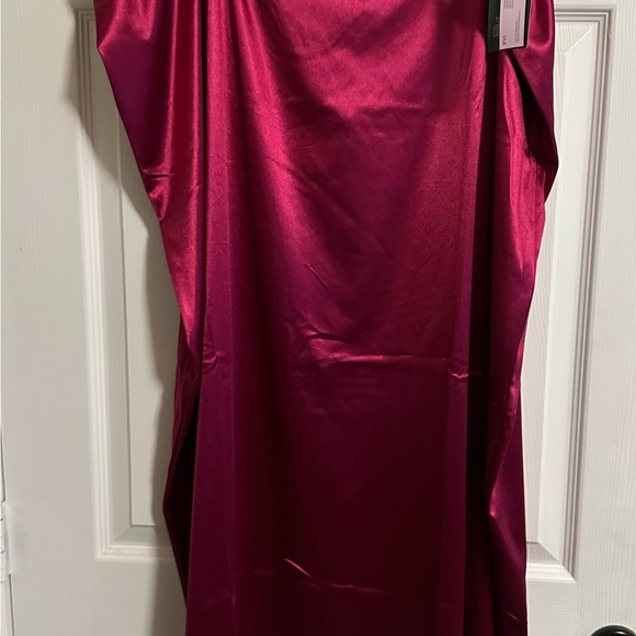 NWT Satiny Wild Fable Magenta Maxi Skirt 1X - Picture 2 of 2